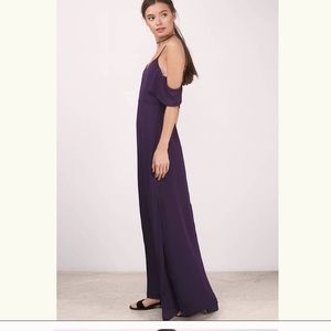 TOBI ROMANTIC PLUM MAXI DRESS